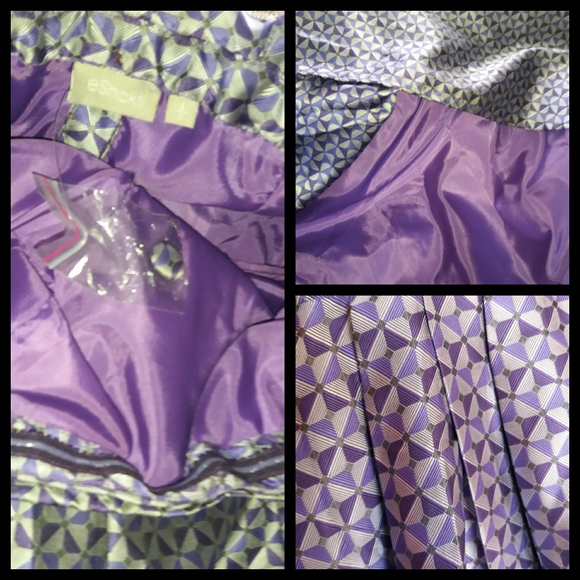 New eShakti Jacquard Geo Print Dress - Picture 9 of 10